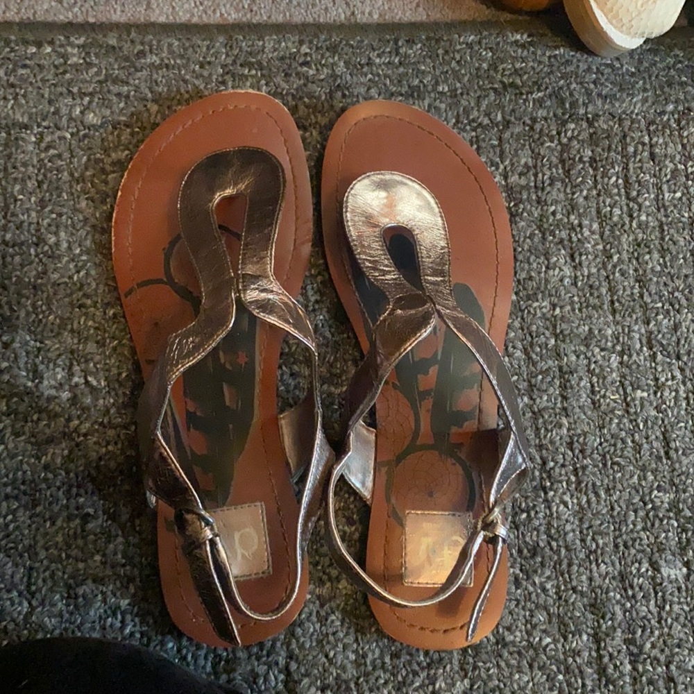 Pewter DV sandals